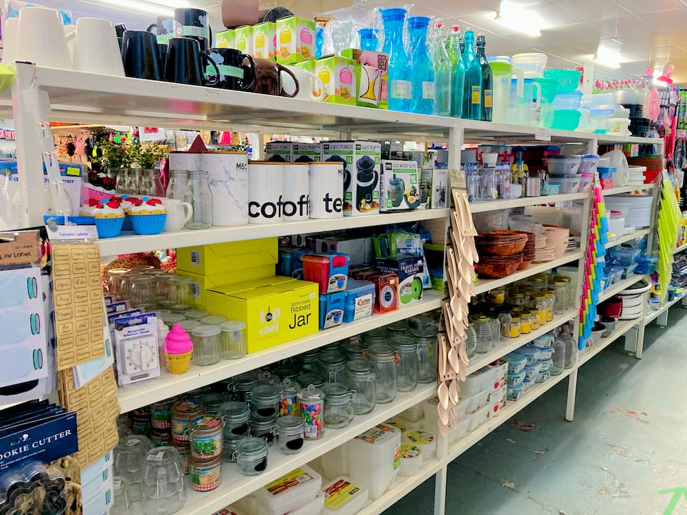 Coffee mugs, beer mugs, water bottles, and all sorts of food containers and jars.